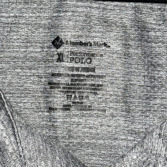MEMBER’S MARK Men’s Gray Performance Polo Shirt Size XL - Picture 2 of 2